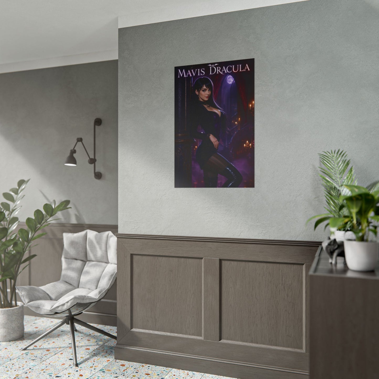 Mavis Dracula Poster, Hotel Transylvania Wall Art, Gothic Print Decor