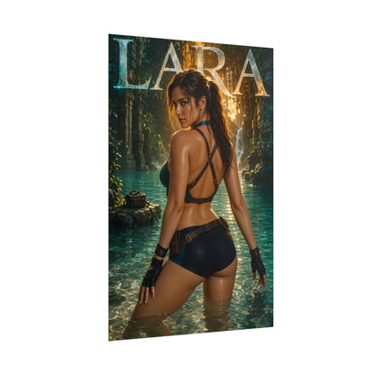 Lara Croft Tomb Raider Gaming Poster Wall Art Gamer Room Decor Collectible Print
