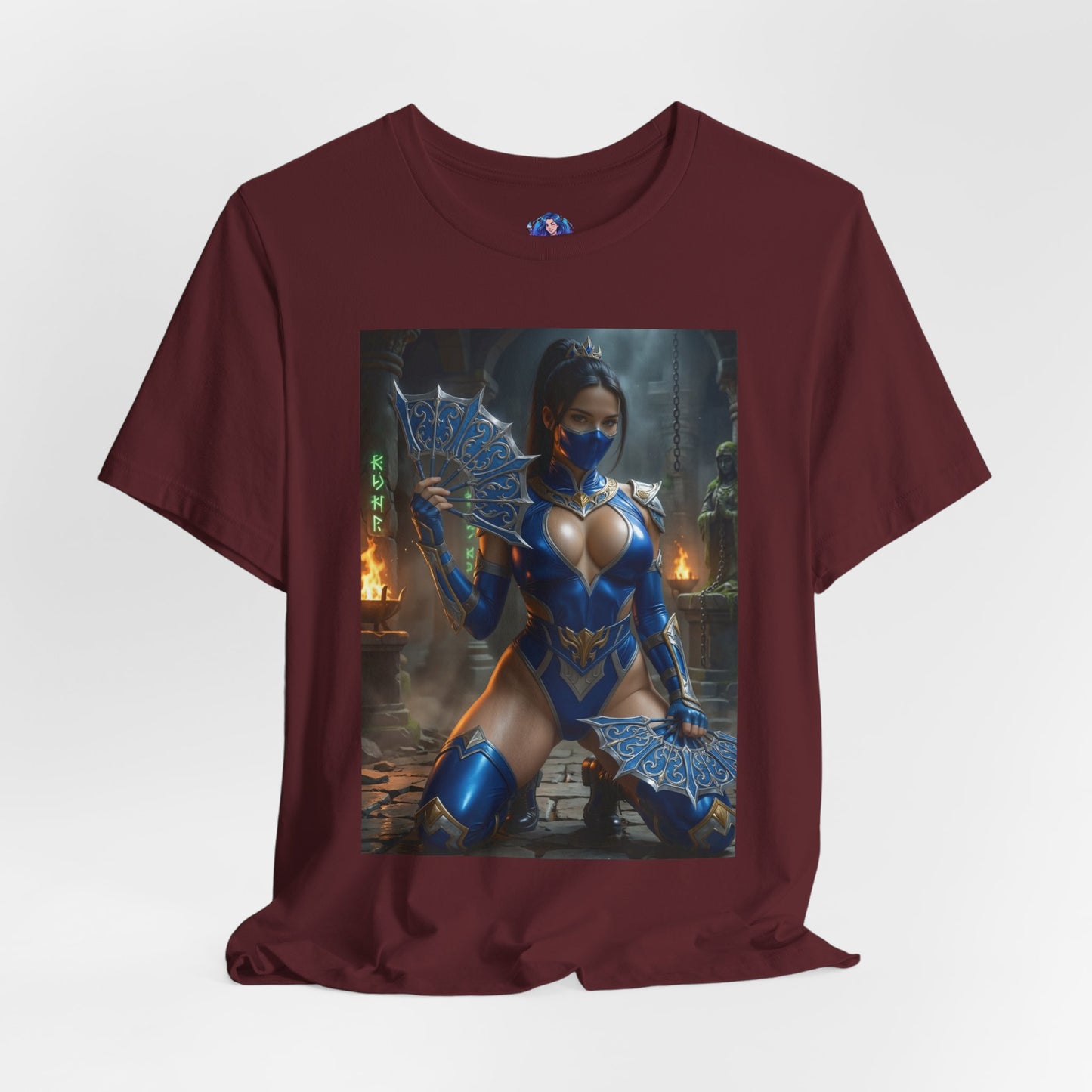 Kitana Mortal Kombat T-Shirt | Kampfspiel-Shirt für Gamer &amp; Anime-Fans