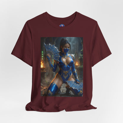 Kitana Mortal Kombat T-Shirt | Kampfspiel-Shirt für Gamer &amp; Anime-Fans