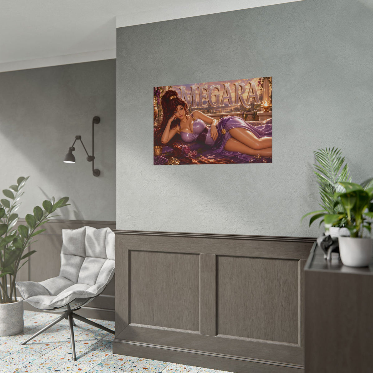 Fantasy Wall Art Megara Hercules Poster Character Room Decor Gift Print