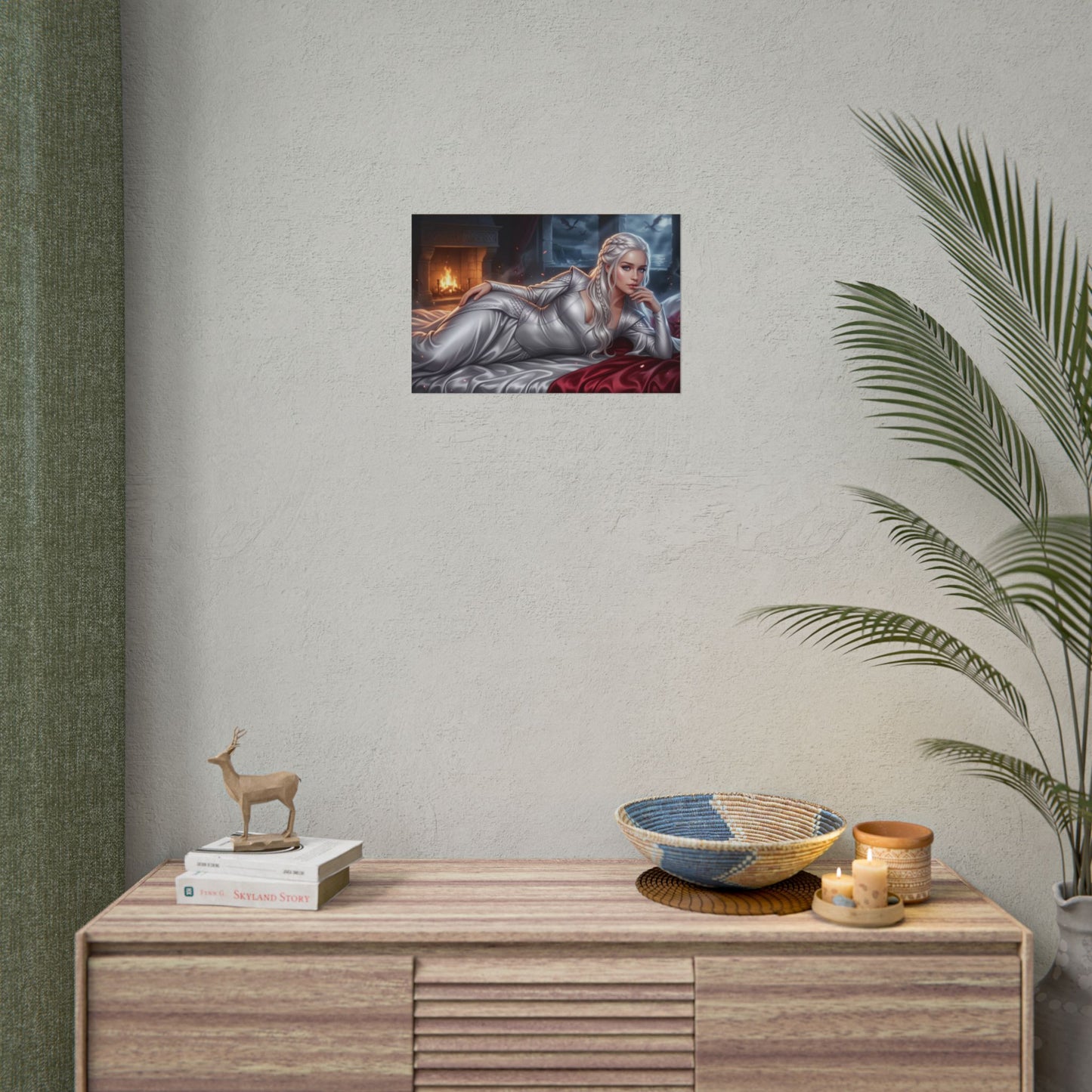 Daenerys Targaryen Poster, Fantasy Wall Art, Elegant Room Decor