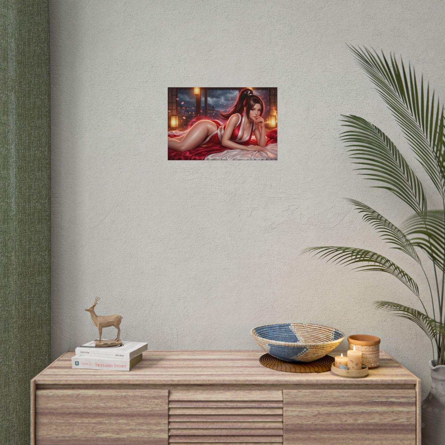 Mai Shiranui Poster, Gaming Wall Art, Anime Print, Pin Up Decor