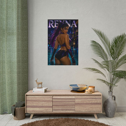 Reyna Character Poster Valorant Gamer Gift Gaming Setup Wall Decor Print