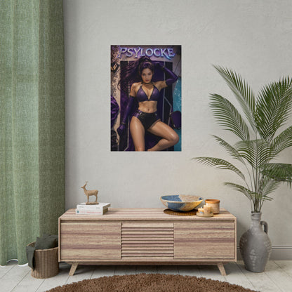 Comic Wall Art Psylocke Poster Heroine Room Decor Collectible Character Print
