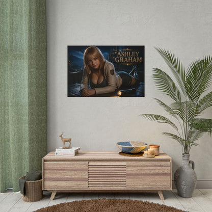 Ashley Graham Character Poster Gaming Setup Wall Decor Collector Print