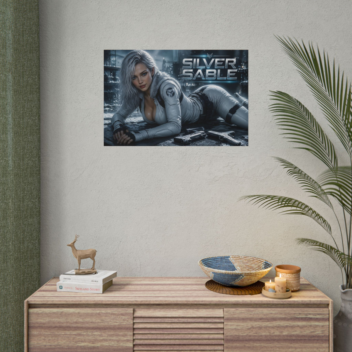 Silver Sable Wall Art Poster Comic Room Decor Collectible Character Print