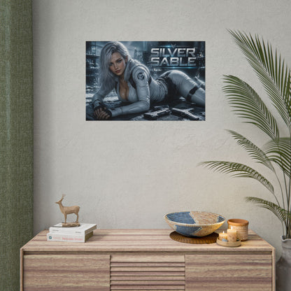 Silver Sable Wall Art Poster Comic Room Decor Collectible Character Print