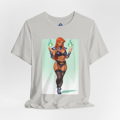 Starfire-T-Shirt | DC-Heldin-Shirt für Gamer &amp; Anime-Fans | Cosmic Waifu-Shirt