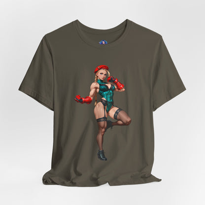 Cammy White T-Shirt | Street Fighter T-Shirt für Gamer &amp; Anime-Fans | Waifu-Grafik-Shirt