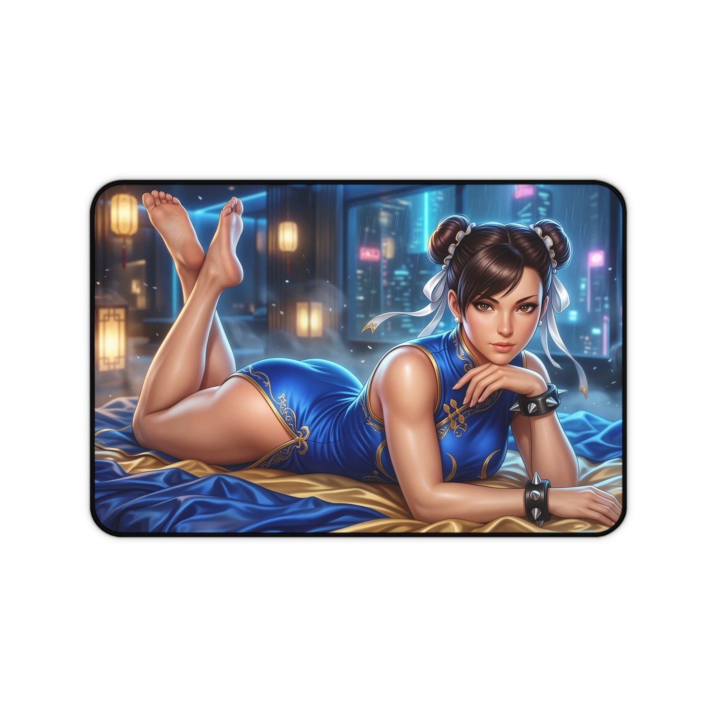 Street Fighter Mouse Pad, Chun-Li Desk Mat, Gamer Gift XXL