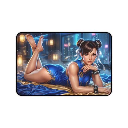 Street Fighter Mouse Pad, Chun-Li Desk Mat, Gamer Gift XXL