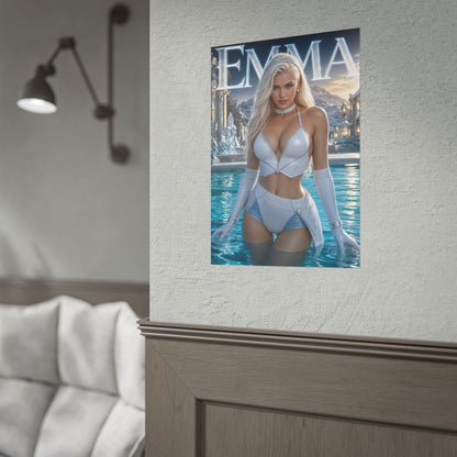 Emma Frost Comic Poster Character Wall Art Collector Room Decor Art Print
