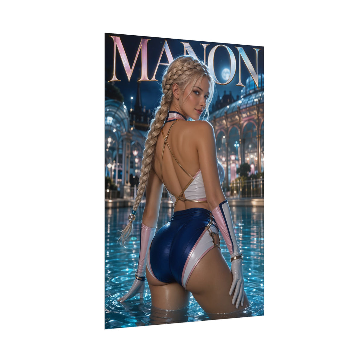 Manon Character Poster Street Fighter Gamer Gift Gaming Setup Wall Decor Print