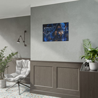Gaming Wall Art Kitana Mortal Kombat Poster Game Room Decor Gamer Gift Art Print