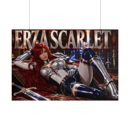 Erza Scarlet Fairy Tail Poster Anime Wall Art Bedroom Decor Collector Gift
