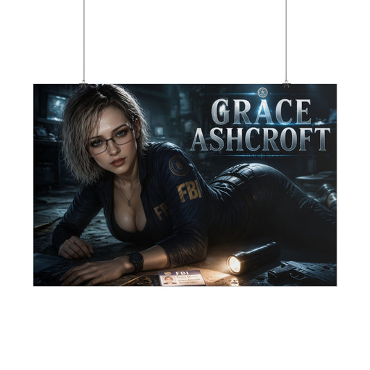 Grace Ashcroft Gaming Poster Wall Art Gamer Room Decor Collectible Print