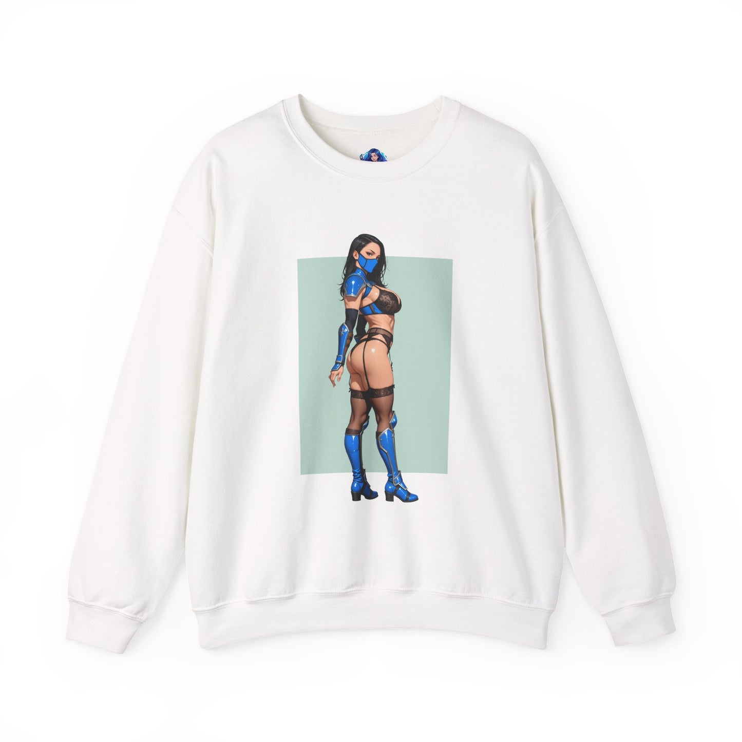 Kitana Mortal Kombat Sweatshirt, Rundhalsausschnitt für Kampfspiele, Gaming-Bekleidung für Fans
