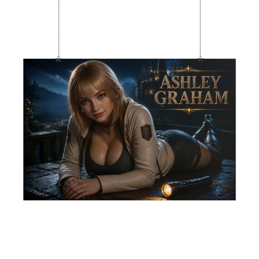 Ashley Graham Character Poster Gaming Setup Wall Decor Collector Print