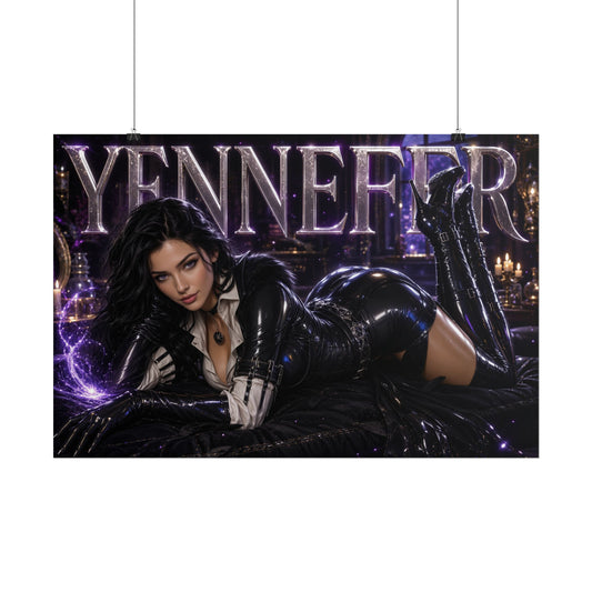 Yennefer of Vengerberg Poster The Witcher Gaming Wall Art Character Room Decor