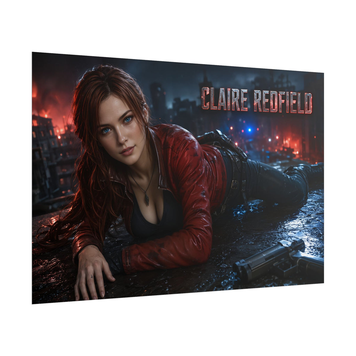Game Room Decor Claire Redfield Poster Character Wall Art Gamer Gift