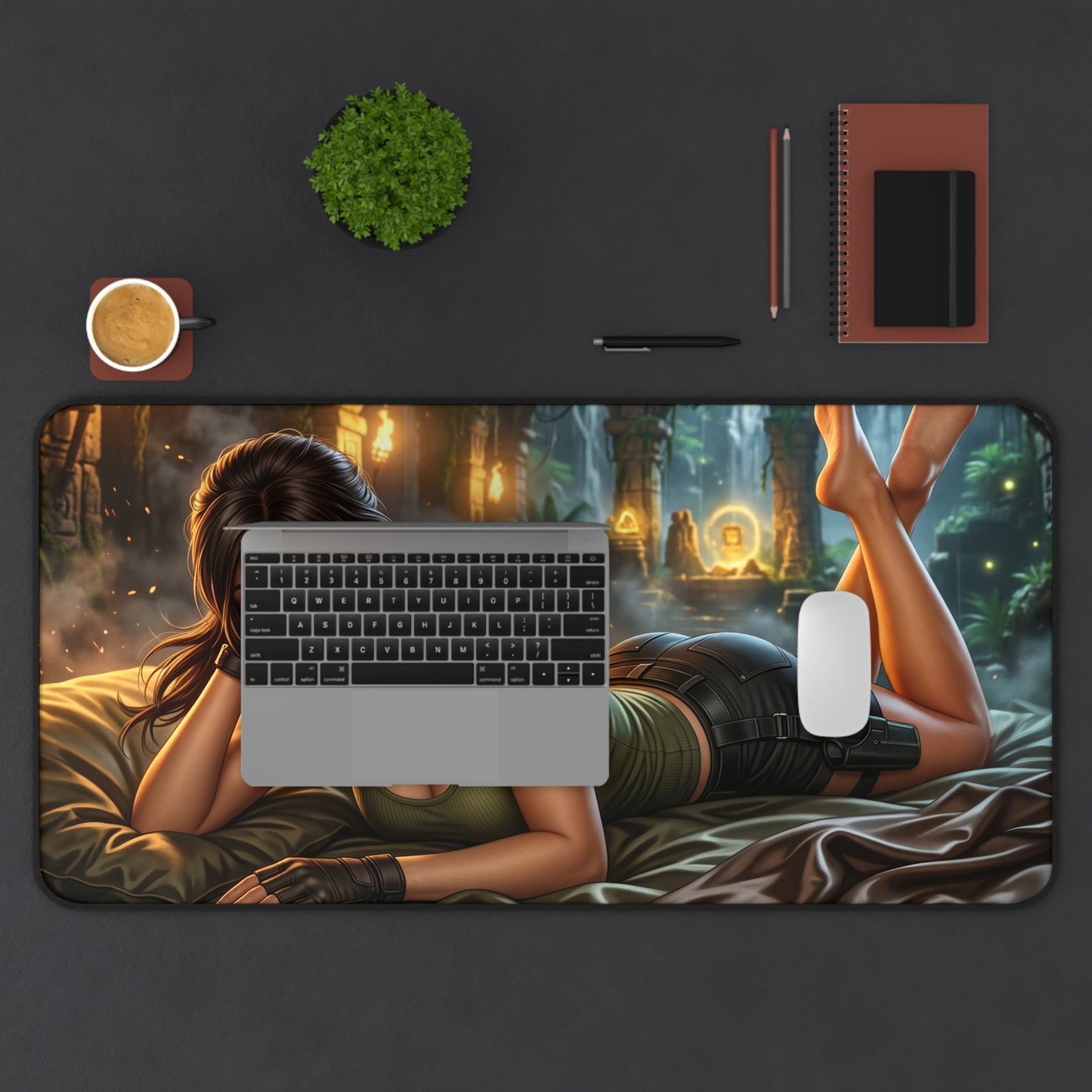 Tomb Raider Mouse Pad, Lara Croft Desk Mat, Gamer Gift XXL