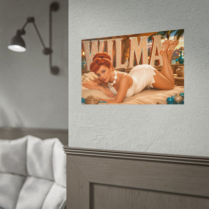 Wilma Flintstone The Flintstones Retro Poster Cartoon Wall Art Room Decor
