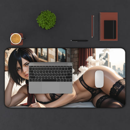 Килимок для столу Mikasa Ackerman, килимок для миші Attack on Titan Heroin, налаштування ігрового столу для аніме