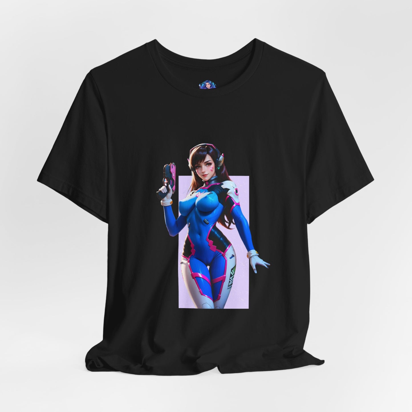D.Va-T-Shirt | Overwatch-Gamer-Girl-Shirt für Otakus und E-Sport-Fans | Süßes Waifu-Shirt