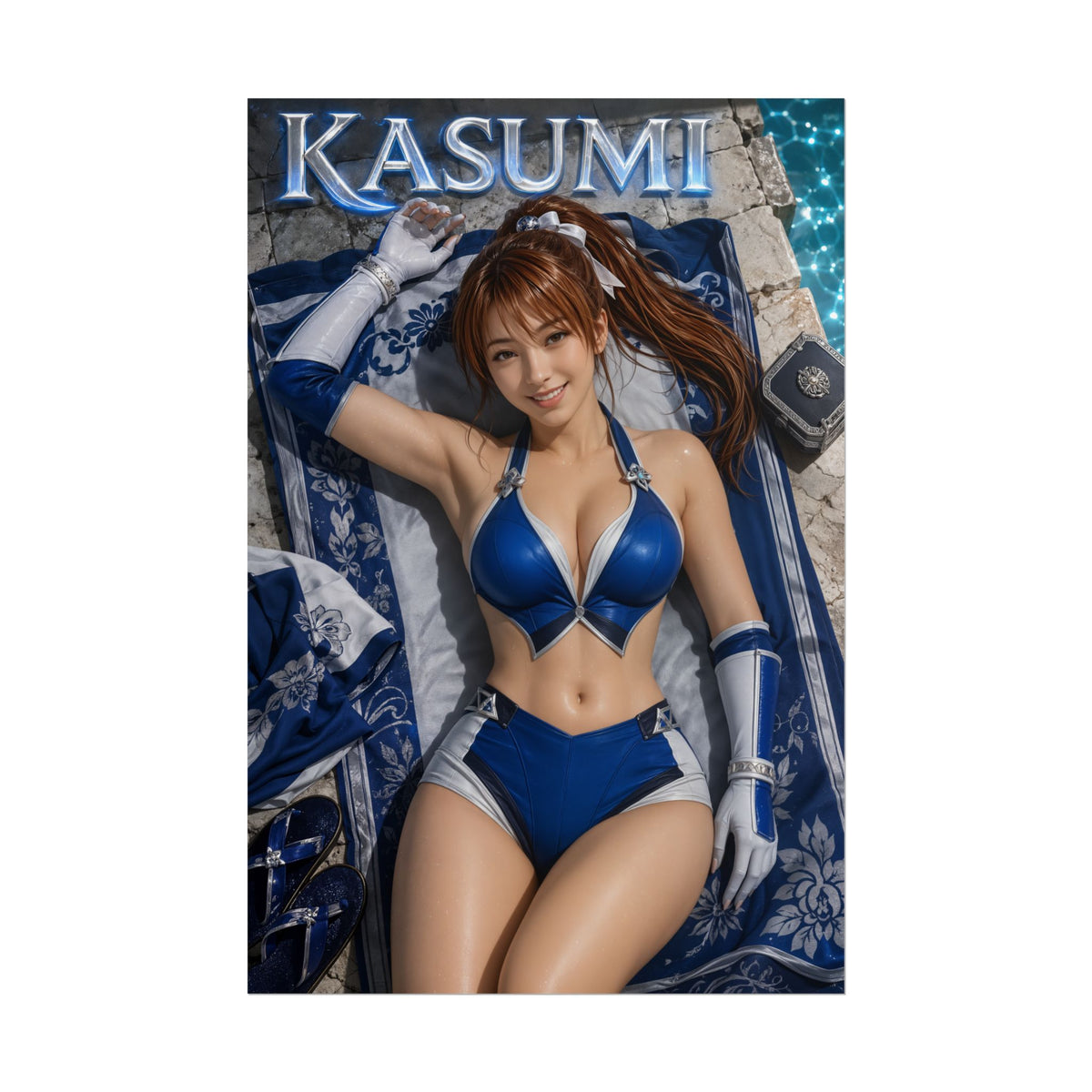 Kasumi Dead or Alive Gaming Poster Wall Art Gamer Room Decor Collectible Print