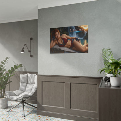 Claire Redfield Poster Gaming Room Wall Decor Character Art Collector Gift