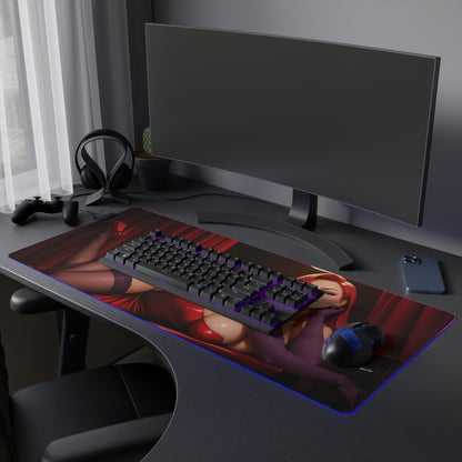 Jessica Rabbit Schreibtischunterlage – LED RGB-Pad, Waifu Anime Girl Gaming-Setup