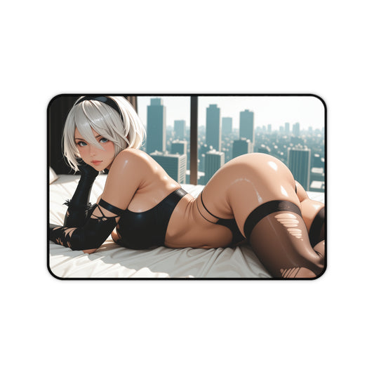 2B Gaming Mouse Pad, Nier Automata Desk Mat, Android Warrior Girl Setup