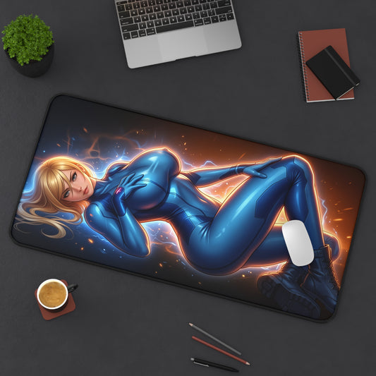 Samus Mouse Pad, Samus Aran Desk Mat, Gamer Gift XXL