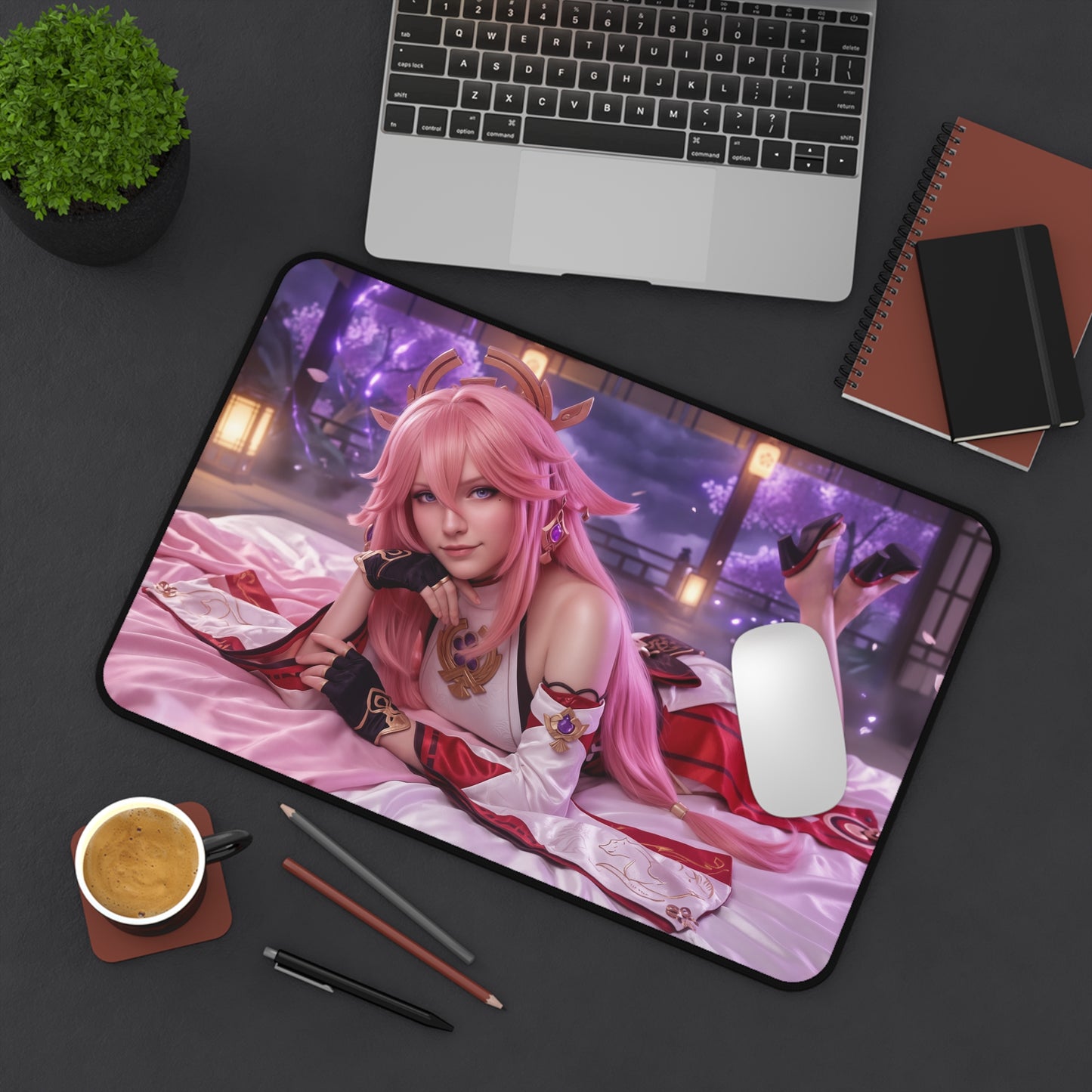 Genshin Impact Mouse Pad, Yae Miko Desk Mat, XXL Pad