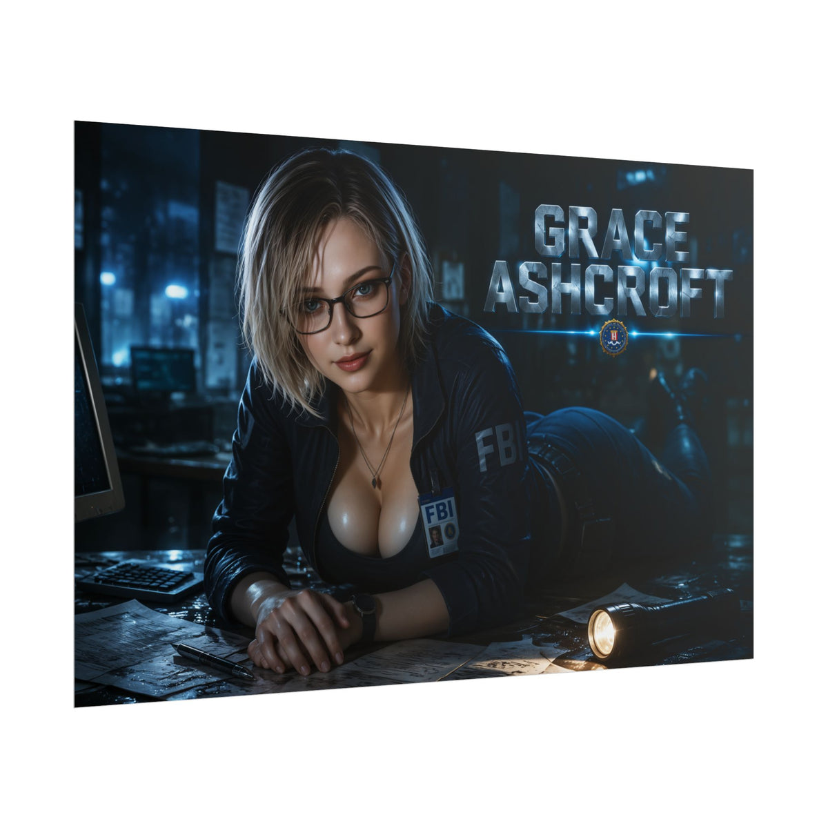 Gaming Wall Art Grace Ashcroft Poster Game Room Decor Gamer Gift Art Print