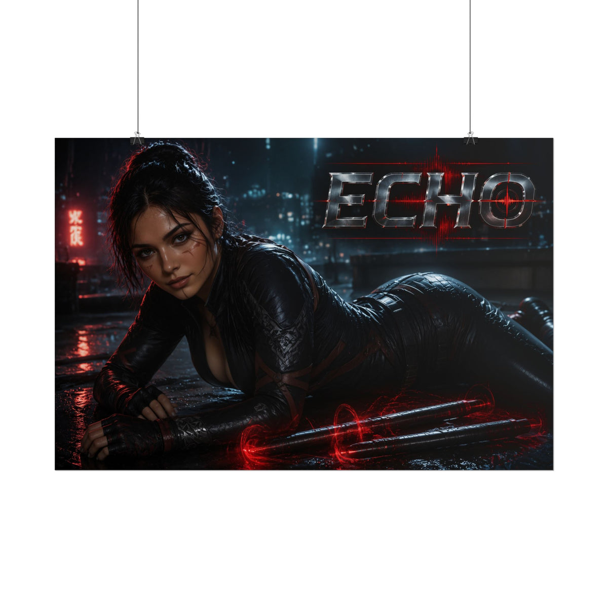 Comic Wall Art Echo Poster Heroine Room Decor Collectible Character Print