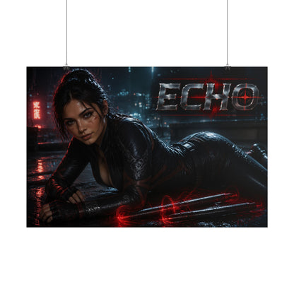 Comic Wall Art Echo Poster Heroine Room Decor Collectible Character Print