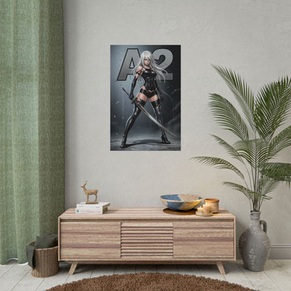 A2 Nier Automata Poster, Nier Automata Wall Art Print, Battle Android Girl Decor, Sci Fi Game Art, Gamer Gift