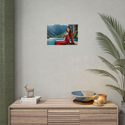 Настінне мистецтво з аніме Боа Хенкок | Плакат з королевою піратів Вайфу для декору отаку