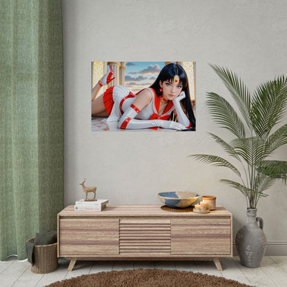 Постер аніме "Сейлор Марс" | Настінне мистецтво Вайфу для декору кімнати чарівної дівчинки