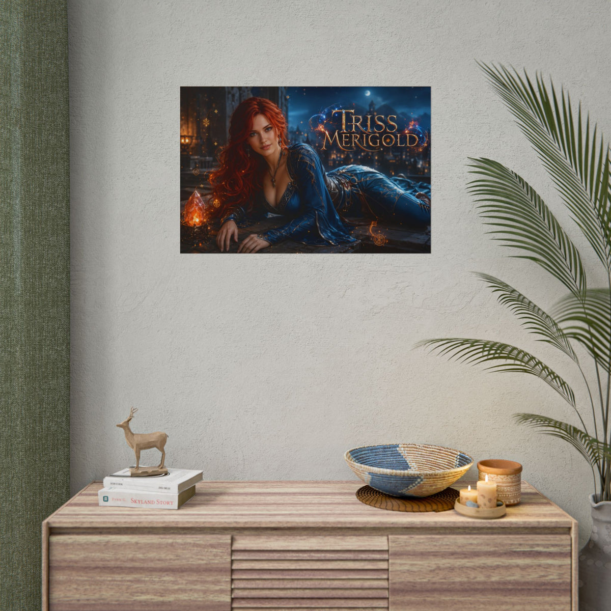 Triss Merigold The Witcher Wall Art Poster Fantasy Bedroom Decor Character Print
