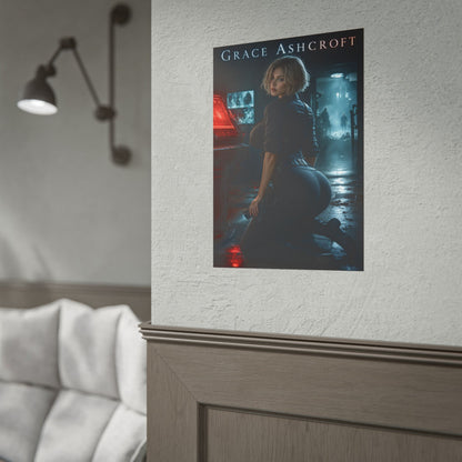 Grace Ashcroft Poster, Survival Horror Wall Art, Gaming Print Decor