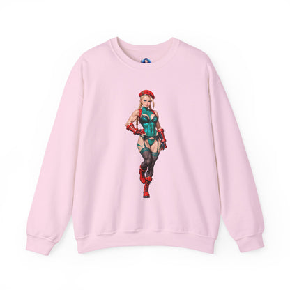 Біла толстовка Cammy, чохол Street Fighter Crewneck, одяг для фанатів Gaming Fandom
