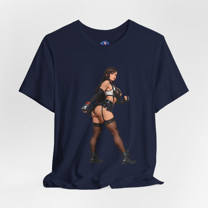 Tifa Lockhart T-Shirt | Final Fantasy VII T-Shirt für Gamer &amp; Anime-Fans | Kämpfer-Waifu-Shirt