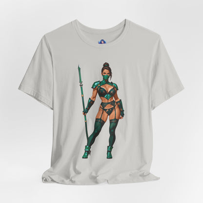 Jade T-Shirt | Mortal Kombat Grafik-T-Shirt für Gamer &amp; Anime-Fans | Krieger-Waifu-Shirt