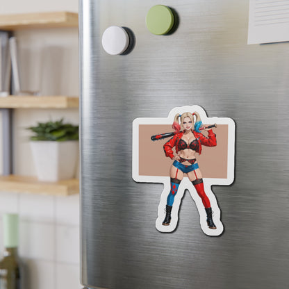 Harley Quinn Magnet – Sexy Comic-Girl-Kühlschrankmagnet, Anime-Schurken-Deko