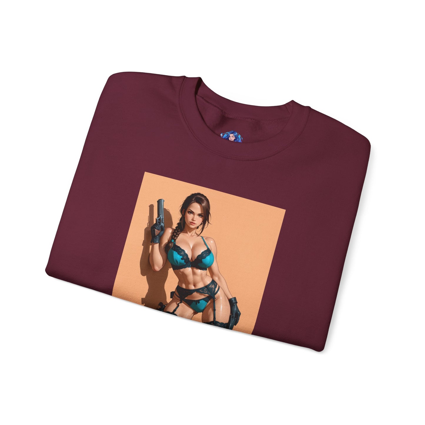 Толстовка з Ларою Крофт, футболка з круглим вирізом Tomb Raiders, одяг для фанатів пригодницьких ігор