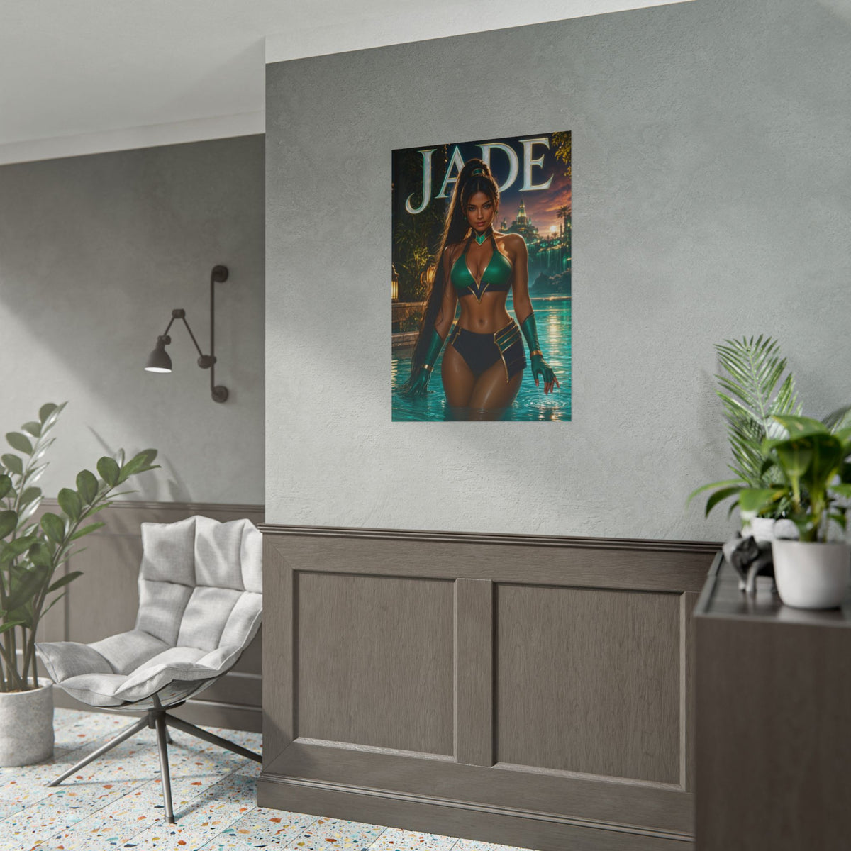 Game Room Decor Jade Mortal Kombat Wall Art Poster Collectible Character Print