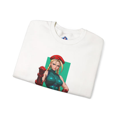 Cammy White Sweatshirt, Street Fighter Crewneck, Premium Gaming Apparel for Fans